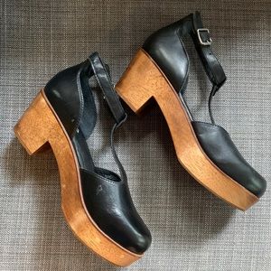 *PRICE DROP* Kelsi Dagger Wooden Clog Heels